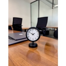 LTG Nova Siyah Dekoratif 25 x 20 cm Metal Masa Saati