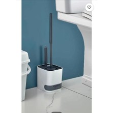 Violet Yapışkanlı Banyo Lavabo Wc Temizleme Fırçası Su Akıtmayan 2'liset