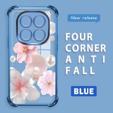 Ucuc Redmi Note 14 Pro 4g Uyumlu Şeffaf Dört Köşe Kaplama Parlak Kenar Silikon Kılıf