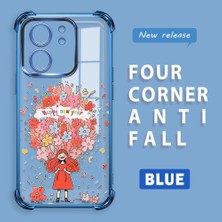 Ucuc Mi 13T Pro/mi 13T Uyumlu Şeffaf Dört Köşe Kaplama Parlak Kenar Silikon Kılıf