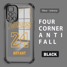 Ucuc Redmi 10 2022 Uyumlu Şeffaf Dört Köşe Kaplama Parlak Kenar Silikon Kılıf