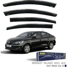 Niken Renault Taliant 2021- Kromlu Cam Rüzgarlığı 4lü