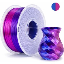 Rhinolab Pla Silk Dual Renk Filament - Rose Dark Blue