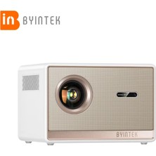 Byintek Plato T5 4K Destekli Akıllı Projeksiyon Cihazı - Bluetooth, Wi-Fi Özellikli - 1000 ANSI Lümen