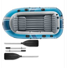 Intex Excursion 4 Kişilik Şişme Bot Seti – Kürekli, Dayanıklı Pvc, Balıkçı ve Kamp Teknesi