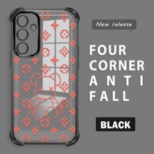 Ucuc Samsung Galaxy A16 Uyumlu Şeffaf Dört Köşe Kaplama Parlak Kenar Silikon Kılıf