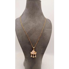 Tılsım Accesories Çelik Bulut Gold Kolye