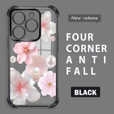 Ucuc Infinix Smart 8/8 Pro Uyumlu Şeffaf Dört Köşe Kaplama Parlak Kenar Silikon Kılıf