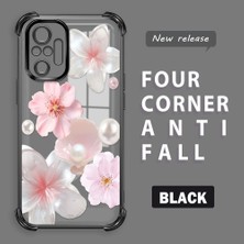 Ucuc Redmi Note 10 Pro Uyumlu Şeffaf Dört Köşe Kaplama Parlak Kenar Silikon Kılıf