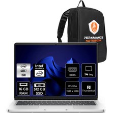 Dell Pro 14 Core 7 150U Notebook 16GB RAM 512GB SSD 14" FHD+ FreeDOS + Per4 Çanta PC14250C7165P307