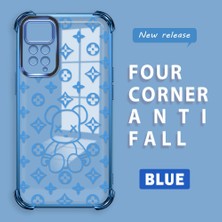 Ucuc Redmi Note 12 Pro 4g Uyumlu Şeffaf Dört Köşe Kaplama Parlak Kenar Silikon Kılıf