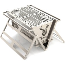 Katlanır Krom Paslanmaz Mangal