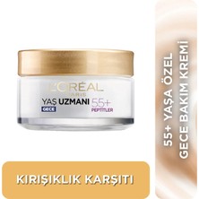 L'Oréal Paris Yaş Uzmanı 55+ Kırışıklık Karşıtı Yenileyici Gece Kremi