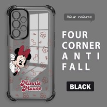 Ucuc Samsung Galaxy A32 Uyumlu Şeffaf Dört Köşe Kaplama Parlak Kenar Silikon Kılıf