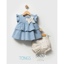 Tongs Baby Kız Bebek Universe Jeans 2'li Takım Mavi 5820