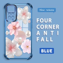 Ucuc Redmi Note 11 Pro 5g Uyumlu Şeffaf Dört Köşe Kaplama Parlak Kenar Silikon Kılıf
