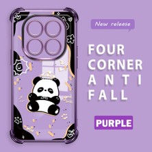 Ucuc Redmi Note 14 Pro 4g Uyumlu Şeffaf Dört Köşe Kaplama Parlak Kenar Silikon Kılıf