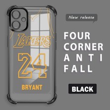 Ucuc Samsung Galaxy A06 Uyumlu Şeffaf Dört Köşe Kaplama Parlak Kenar Silikon Kılıf