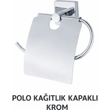 Onno Polo Kağıtlık Kapaklı Krom
