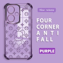 Ucuc Redmi Note 13 Pro Plus 5g Uyumlu Şeffaf Dört Köşe Kaplama Parlak Kenar Silikon Kılıf