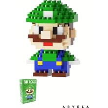 Arvela Luigi Bricks Karakter Figürü – Mini Blok Oyuncak