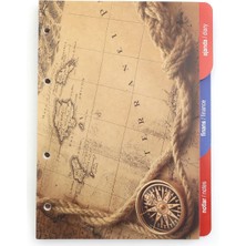 2K Organizer Ajanda Yedeği 4 Delikli A5 Tarihsiz Kareli Blok ivory Kağıt 15x21 cm. YDK3