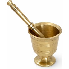 Copper Empire Tunç Havan ve Eli Seti Baharat Sarımsak Kahve Öğütücü Geleneksel El Tipi