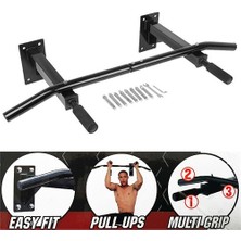 Leyaton Duvara Monte Kapı Barı Çoklu Tutamak Genişliği ile 90 cm Fitness Ekipmanı