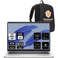 Dell Pro 14 Intel Core Ultra 7 255U 40GB 256GB SSD 14" Fhd+ Fdos Taşınabilir Bilgisayar & Per4 Çanta BTO107PC14250P321