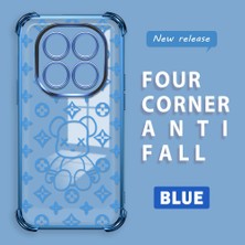 Ucuc Redmi Note 14 Pro 4g Uyumlu Şeffaf Dört Köşe Kaplama Parlak Kenar Silikon Kılıf