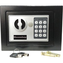 Moonshop Pro Seri Elektronik Şifreli Para Çelik ve Otel Kasası 3 mm Montaj Ekipmanları Hediyeli Paslanmaz