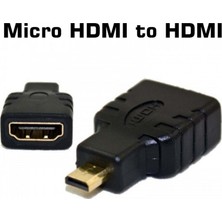 Emay Center Micro HDMI To HDMI Çevirici Adaptör - Altın Uçlu 4K Destekli Dönüştürücü - Raspberry Pi 5 Uyumlu