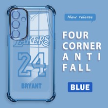 Ucuc Samsung Galaxy A16 Uyumlu Şeffaf Dört Köşe Kaplama Parlak Kenar Silikon Kılıf