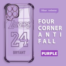 Ucuc Samsung Galaxy M33 Uyumlu Şeffaf Dört Köşe Kaplama Parlak Kenar Silikon Kılıf