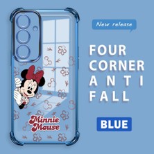 Ucuc Samsung Galaxy S24 Plus Uyumlu Şeffaf Dört Köşe Kaplama Parlak Kenar Silikon Kılıf