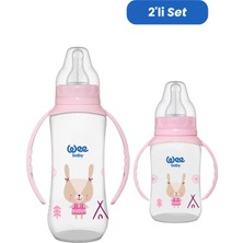Wee Baby Klasik Kulplu Pp Biberon 150 ml ve 270 ml Biberon Seti - Pembe