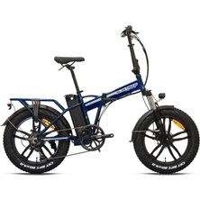 Kron Zuma 20 Jant 7 Vites H.disk Elektrikli Katlanır Bisiklet Lacivert Gri