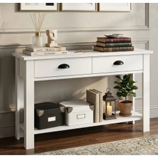 Bicabin Venezia 2 Çekmeceli İskandinav Dresuar / Şifonyer -Beyaz