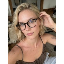 Funeyes Buggy Leopar 48 Ekartman Küçük Unisex Erkek Kadın Mavi Işık Korumalı Gözlük