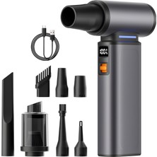 İdragon F1 160W Çok Amaçlı Elektrikli Hava Üfleyici – Mini Vakum, Şişirme Pompası, Type-C Şarjlı 4000MAH