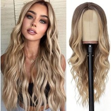 Shoplet Rus Kumralı Dore Sarı Ombreli Tül Peruk