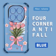 Ucuc Redmi Note 14 Pro 4g Uyumlu Şeffaf Dört Köşe Kaplama Parlak Kenar Silikon Kılıf