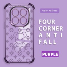 Ucuc Redmi Note 14 Pro 4g Uyumlu Şeffaf Dört Köşe Kaplama Parlak Kenar Silikon Kılıf