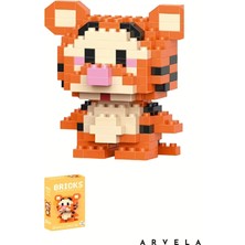 Arvela Tigger Bricks Karakter Figürü – Mini Blok Oyuncak