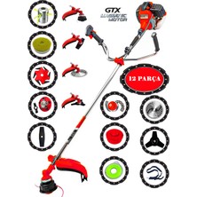 Eisenn German Kronex-12 Yan Tipi Benzinli Ot Çalı Çim Biçme Tırpanı+ 12 Pcs Tam Set Hali Yıkamalı