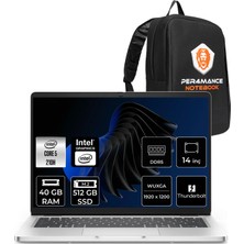 Dell Pro 14 Intel Core 5 120U 40GB 512GB SSD 14" Fhd+ Fdos Taşınabilir Bilgisayar & Per4 Çanta BTO010PC14250P322