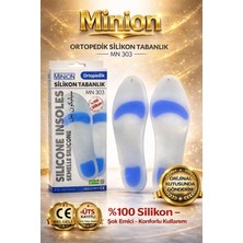 Minion Tam Ortopedik Anatomik Silikon Ayakkabı Tabanlığı Topuk Dikeni Tabanlık