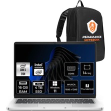 Dell Pro 14 Core 5 120U Notebook 16GB RAM 4TB SSD 14" FHD+ Win11 Pro + Per4 Çanta BTO010PC14250P410