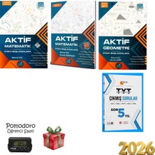 Aktif Öğrenme Yayınları Aktif 3lü Set Tyt,ayt Matematik,geometri Çıkmış Sorular ve Kronometre Hediye
