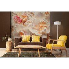 Beyaz Gül 3D Poster Duvar Kağıdı